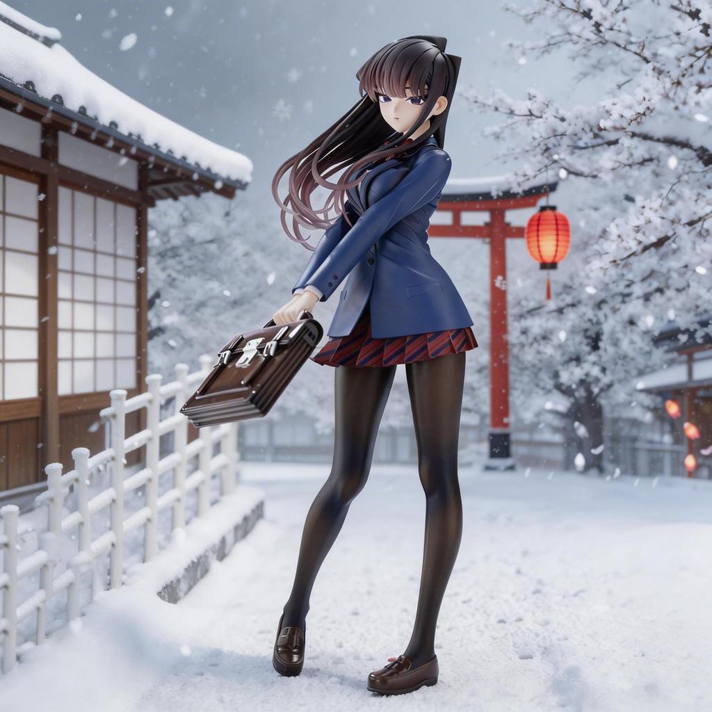 Komi Shouko Komi Shouko Komi Glass GK รูปปั้นตกแต่งของขวัญวันเกิด