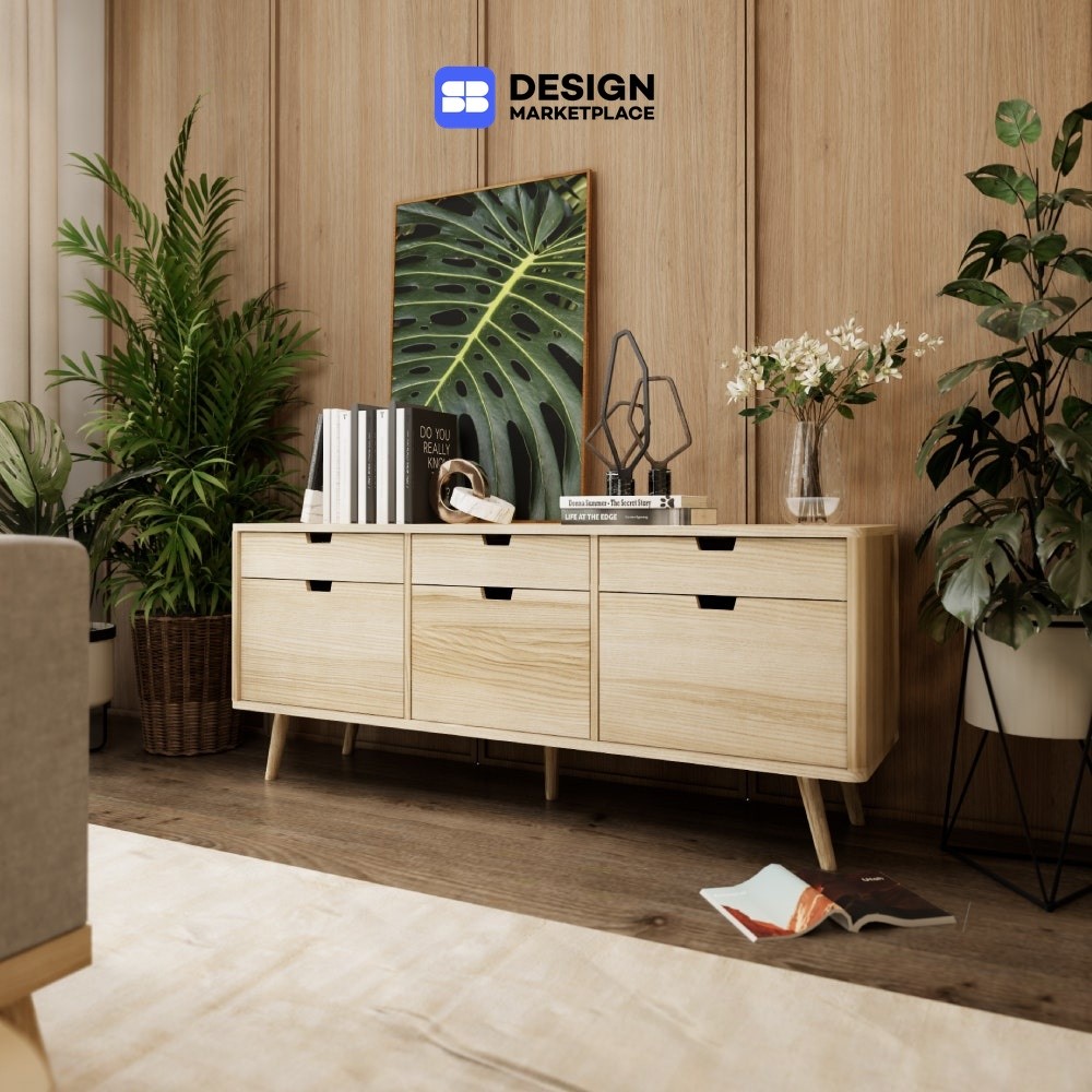 SB Design Square ไซด์บอร์ด KC-PLAY รุ่น WIB สีลินเบิร์ก (150x45x63 ซม.) แบรนด์ KONCEPT FURNITURE