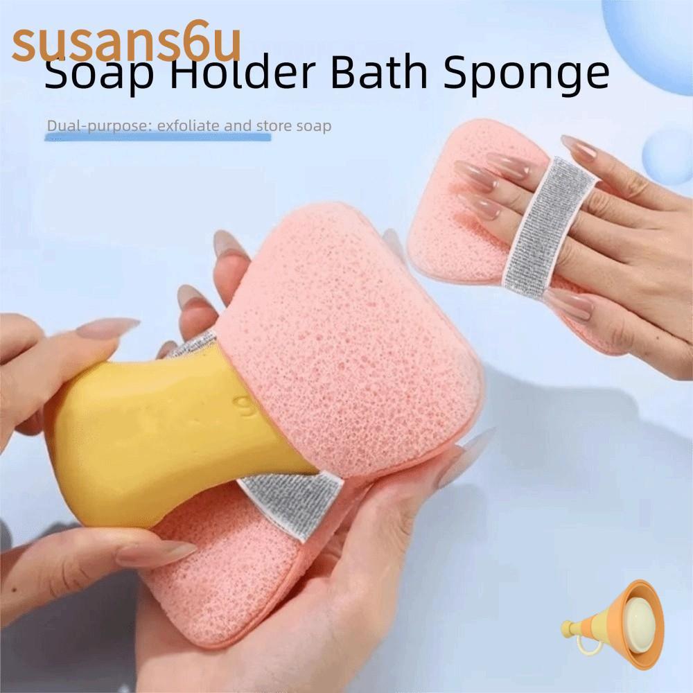 ของพวกเขา 1ชิ้นฟองฟองน้ําถุงสบู่,ขัดผิวหนาอาบน้ําทําความสะอาดถุงฟอง,สบู่ ประหยัดง่ายต่อการถือระลอกคลื่นอาบน้ําฟองชงทําความสะอาดเครื่องมือ