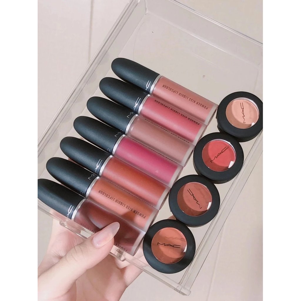 MAC Meike 2020 สไตล์ใหม่ Matte Soft Matte Matte Lip Glaze ลิปสติก Long-Lasting Lip Gloss 991/989/988