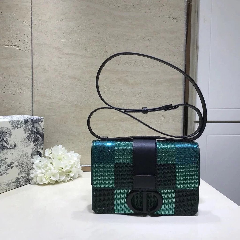 DIORDi0r 19 Box30 MONTAIGNE Mini Monten กระเป๋าสะพายข้างสำหรับผู้หญิง
