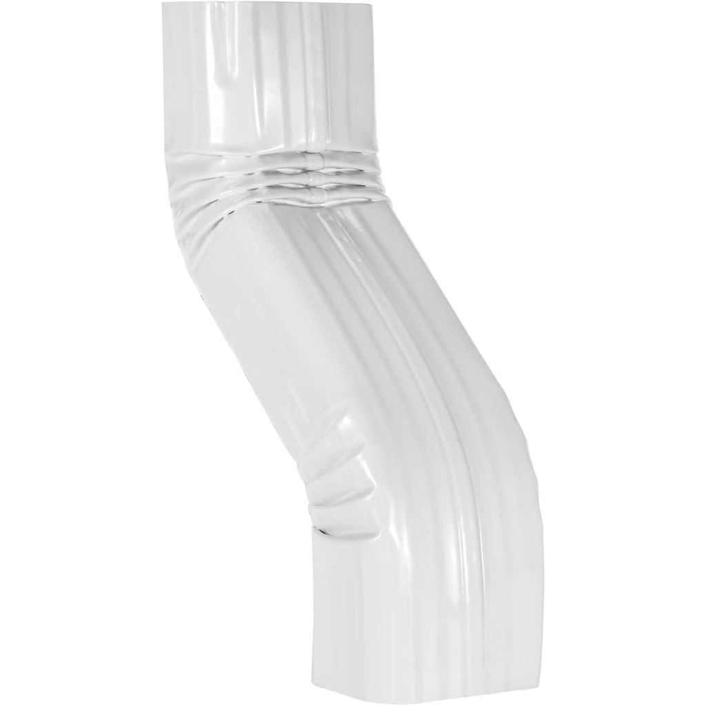 VYH Downspout Leader Gutter Offset 2x3 สีขาว (Offset 3" 2x3 A Style S Elbow)