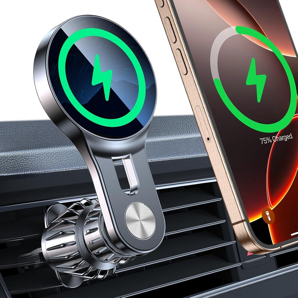 สําหรับ 15W Magsafe Car Mount ChargerLong Arm Magnetic Wireless Car Charger Magsafe Charger รถอุปกรณ