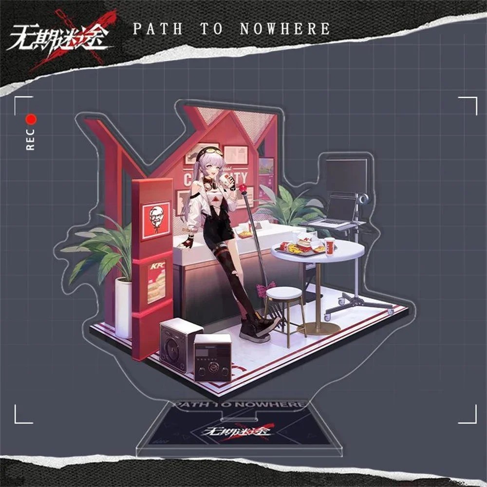 Standee Path to Nowhere mica โมเดลตัวละคร Zoya Hamel Hella Demon ของตกแต่งโต๊ะทํางาน ของขวัญเกมอนิเม