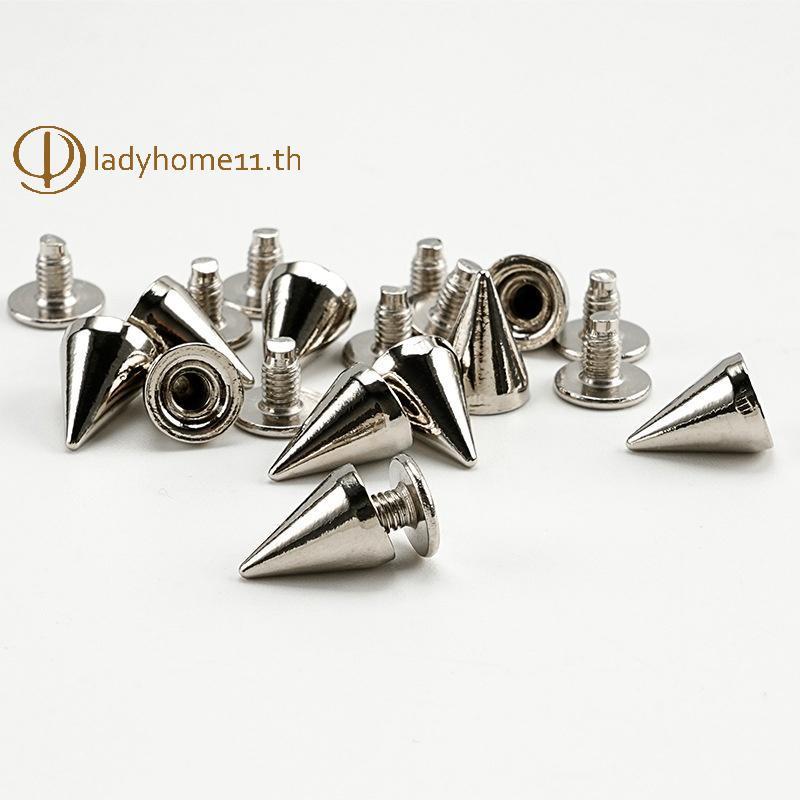 ONELADY กรวย Spike Studs 100 พีซ โลหะ Rivets อุปกรณ์ Leathercraft DIY สำหรับเสื้อผ้าและเข็มขัดโครงการ