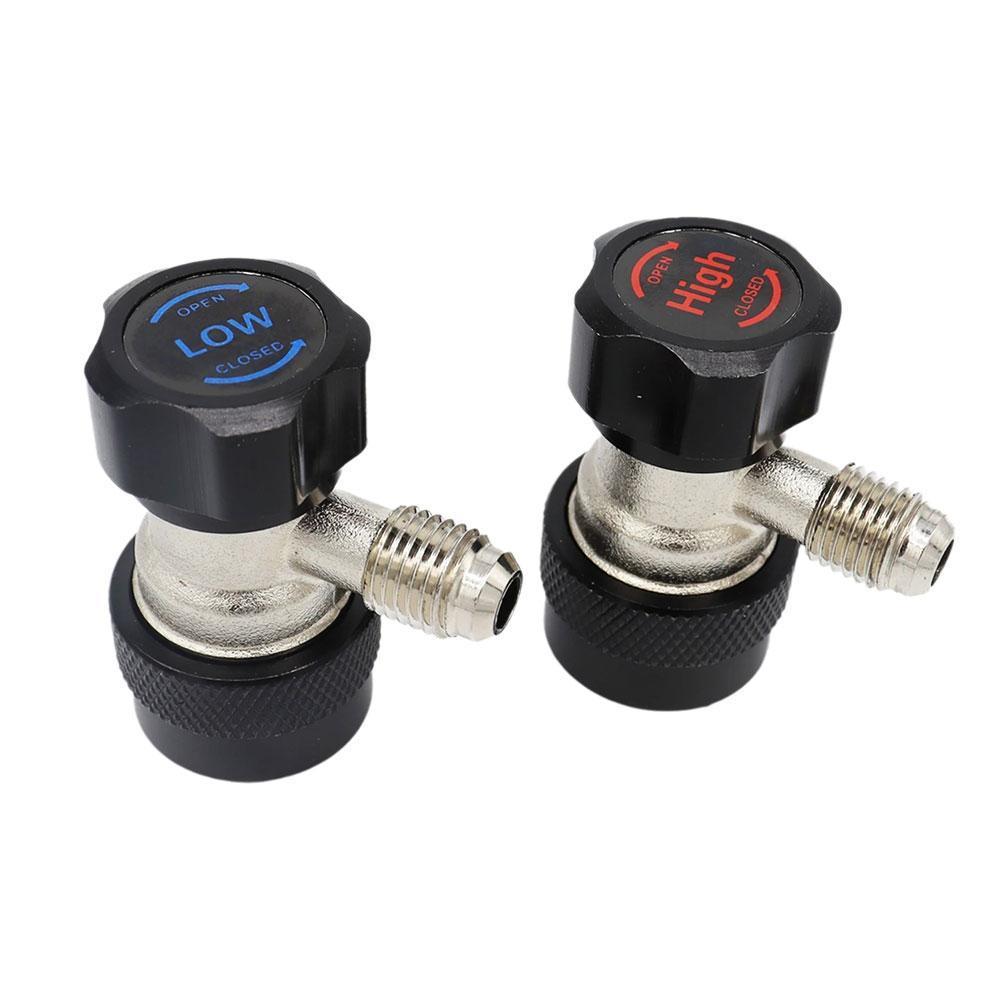 R134a ใหม่ A/c Ac คอมเพรสเซอร์ R-134a คู่มือ Quick Coupler Sae อุปกรณ์เสริม 1/4 สภาพอะแดปเตอร์ C0h4