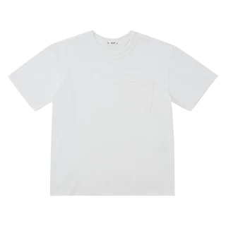 B&R เสื้อยืดแขนสั้น การออกแบบกระเป๋า สีล้วน ทรงหลวมเรียบง่าย สไตล์เกาหลีแมทช์ลุคง่าย