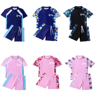 Eroro ชุดว่ายน้ำเด็ก แห้งไว ไม่อับชื้น ชุดว่ายน้ำ ทรงสปอร์ต เซ็ต 2 ชิ้น ใส่สบาย เคลื่อนไหวคล่องตัว