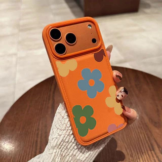 ดอกไม้สีเต็มหน้าจอ รุ่นใหม่ สําหรับ iPhone 17 16 15 14 13PRO 12 12pro 11 14/15plus 17ProMax 17Pro เคสโทรศัพท์กันกระแทก