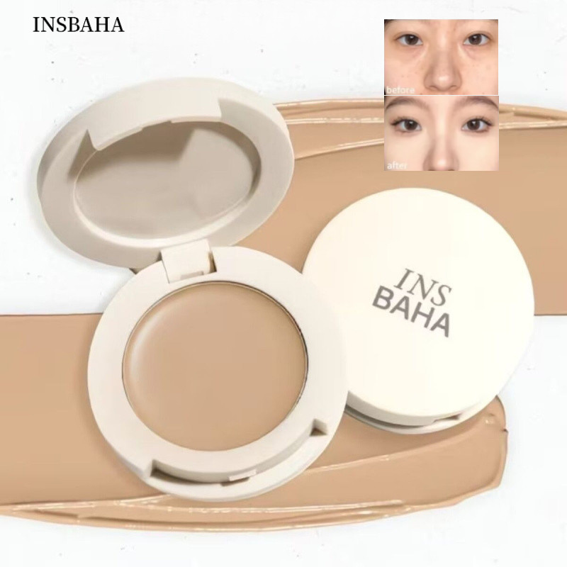 INSBAHA คอนซีลเลอร์ 1.3g คอนซีลเลอร์มัลติเอฟเฟกต์บนใบหน้า ความหมองคล้ํา น้ําตารางสีเดียว