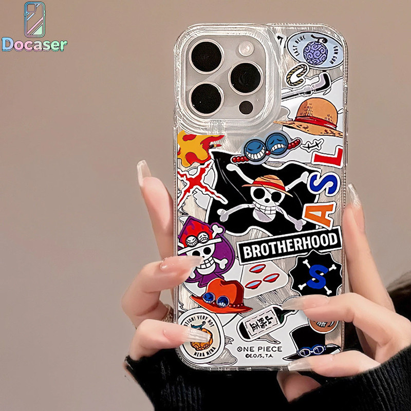 เคสไอโฟน สำหรับ iPhone 17 16 15 Pro Max 11 12 13 14 Pro Max X XR XS Max 7Plus 8Plus ธงโจรสลัดวันพีซ สำหรับผ้าสีไอศรี ราคา ถูกที่สุด ดีลบีเคเค แกลเลอรีภาพที่ 8