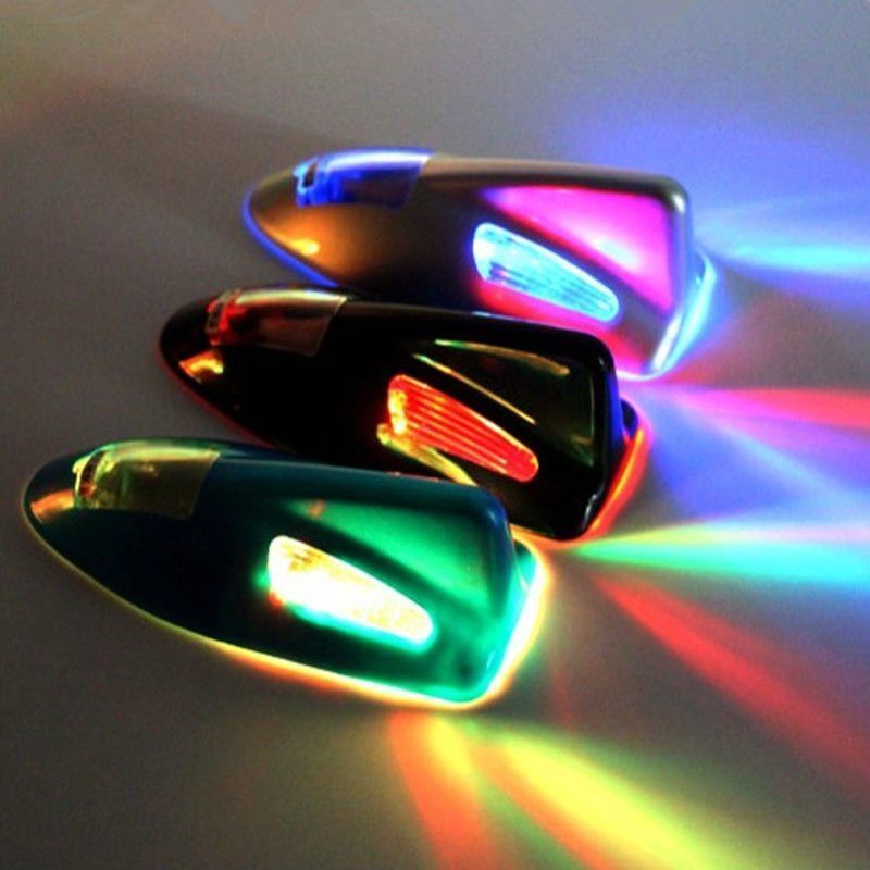 สไตล์ใหม่แนะนํารถ Anti-Tracking LED Strobe Light Solar Shark Fin Line Anti-Tracking ไฟเตือนหลังคาไม่