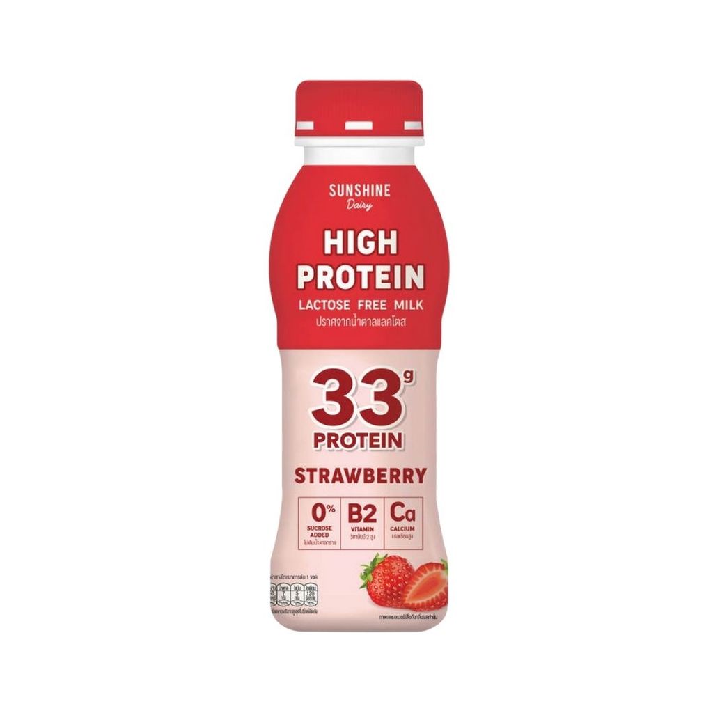 ซันชายน์ ไฮโปรตีนสตรอเบอร์รี(Sunshine High Protein Strawberry 340ml.)