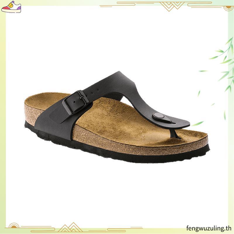 BOKEN Cork รองเท้าแตะผู้หญิง Flip Flops รองเท้าแตะคลาสสิก