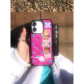 สไตล์เกาหลี ins Ouni สไตล์เดียวกันน่ารัก Yameng Polka Dot Guinea Pig เหมาะสําหรับ iphone17pro/17promax เคสป้องกัน Apple 16 เคสโทรศัพท์ 16promax เคสป้องกัน 15/13/14 กรณี 11/12/12promax/17air/15plus