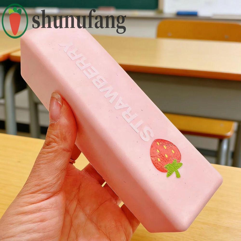 UNUF ช้า Rebound Squeeze ของเล่น,ยืด Sensory Chocolate Stick บีบของเล่น,แบบพกพา 13 ซม.ยืดหยุ่นผ่อนคลายของขวัญสมจริง Strawberry Sticks สําหรับ