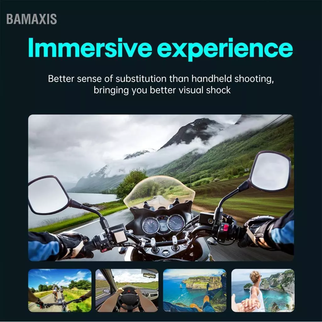 Bamaxis ที่วางคอสำหรับโทรศัพท์และกล้องแอคชั่น GoPro 12/11/10/9/8/7 Insta360 Ace Pro DJI Osmo thumbnail 7