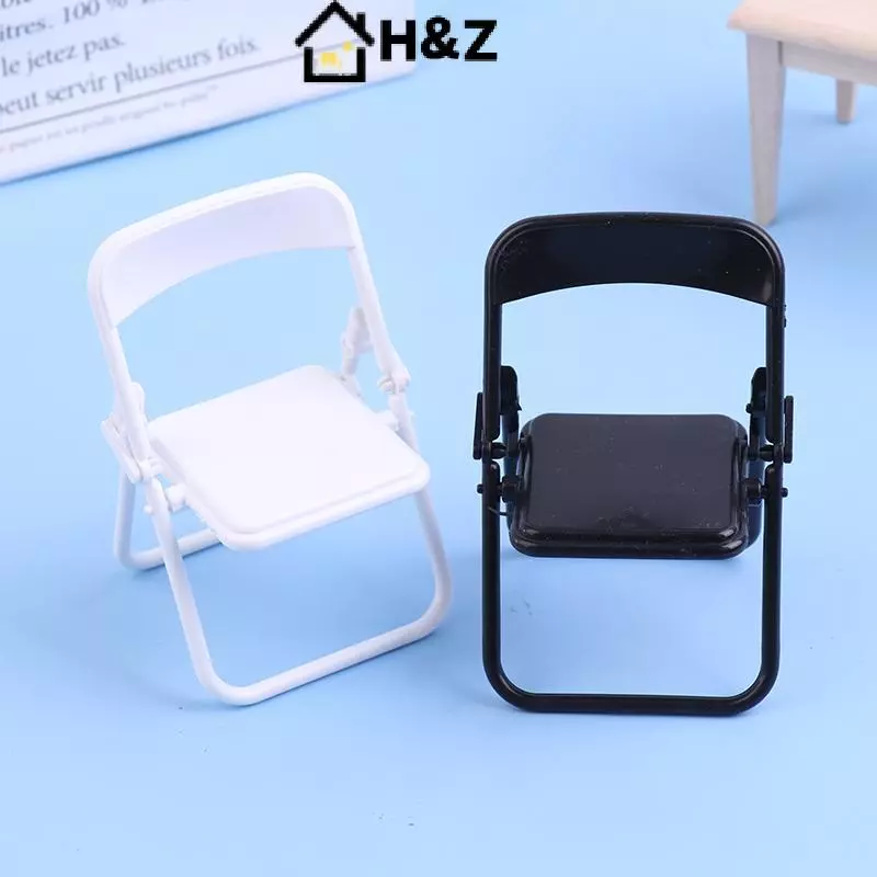 H&Z เก้าอี้พับจิ๋ว 1:12 สำหรับบ้านตุ๊กตา thumbnail 3