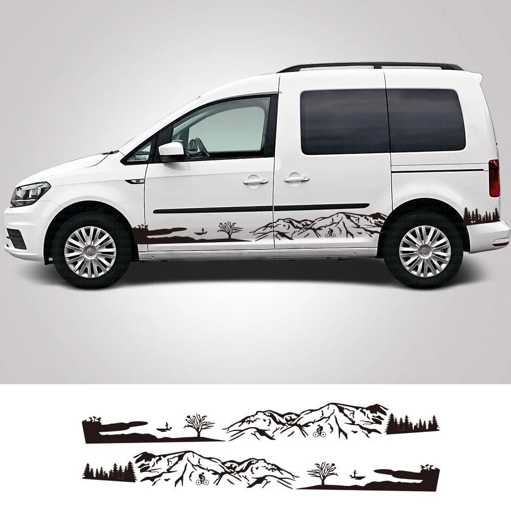 สติกเกอร์รถสําหรับ Volkswagen VW Caddy MK1 MK2 MK3 MK4 4 3 2 Maxi Kombi ไวนิล Decals Camper Van กราฟ