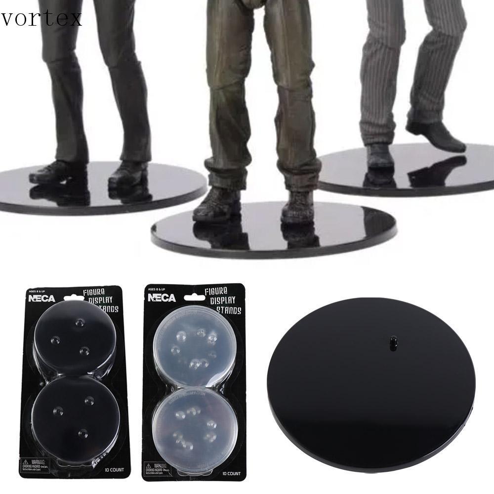 VORTEX Neca Stands, 6 - 8" นิ้วพลาสติก Action Figure ขาตั้งจอแสดงผล, ของเล่นเด็ก 9 ซม.รุ่นของเล่นใส/สีดํารุ่นฐานแสดงตัวเลขจอแสดงผลอุปกรณ์เสริม