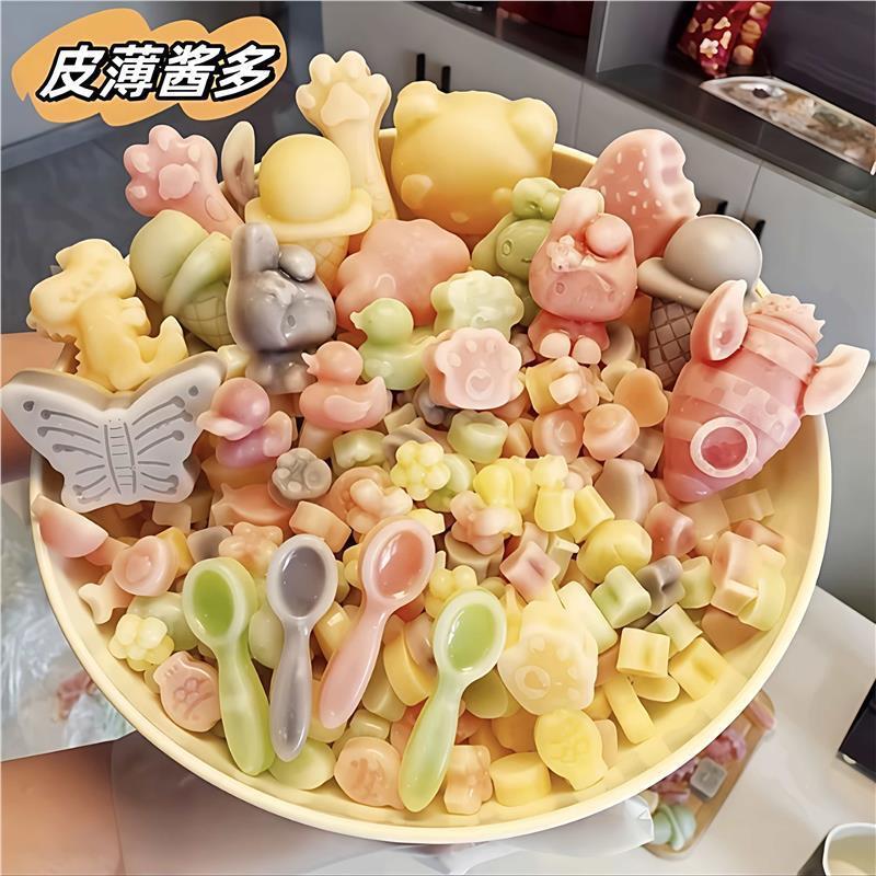 ขี้ผึ้ง โผล่ขึ้นมา ขวดแซนวิชแบนขี้ผึ้งลูกอมเด็กขนมขนมรสผลไม้ขี้ผึ้ง 3.15