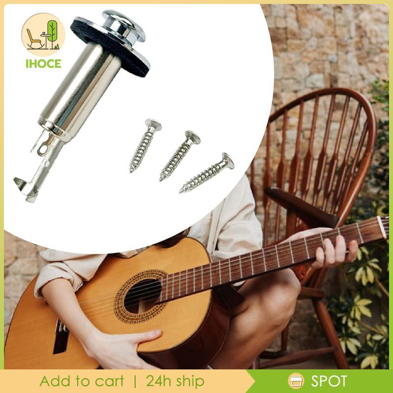[Ihoce] Acoustic Electric Guitar Bass Mono Endpin Output Jack Guitar Parts 1/4 นิ้ว
