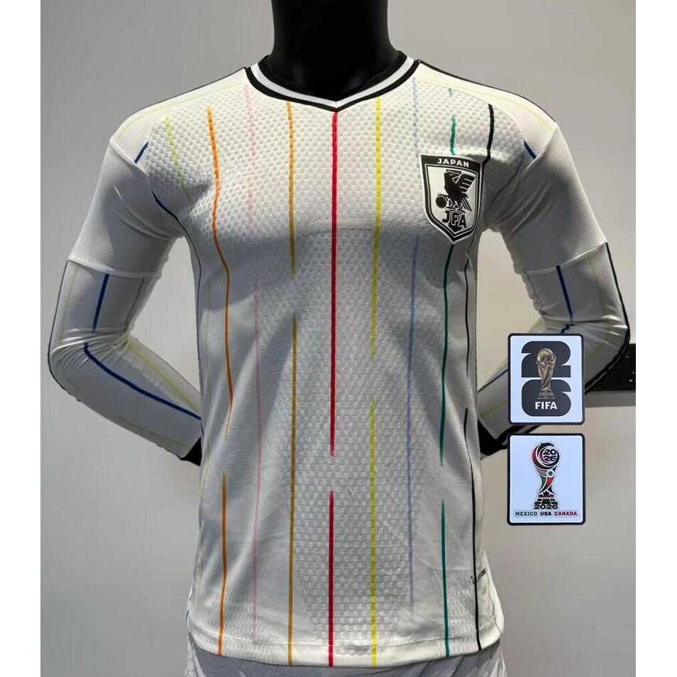 ใหม่!! 26/27 เสื้อฟุตบอลแขนยาว Japan Away Players S-2XL