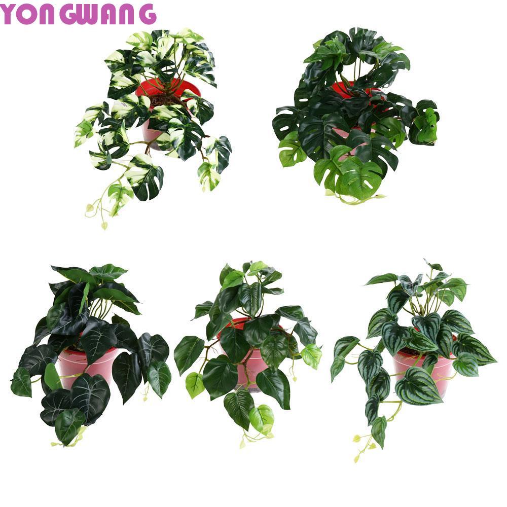 YONGWANG66HR ต้นไม้ปลอม Tropical ประดิษฐ์ต้นไม้บอนไซสําหรับ Home Garden Decor ห้องนั่งเล่นสํานักงานพ