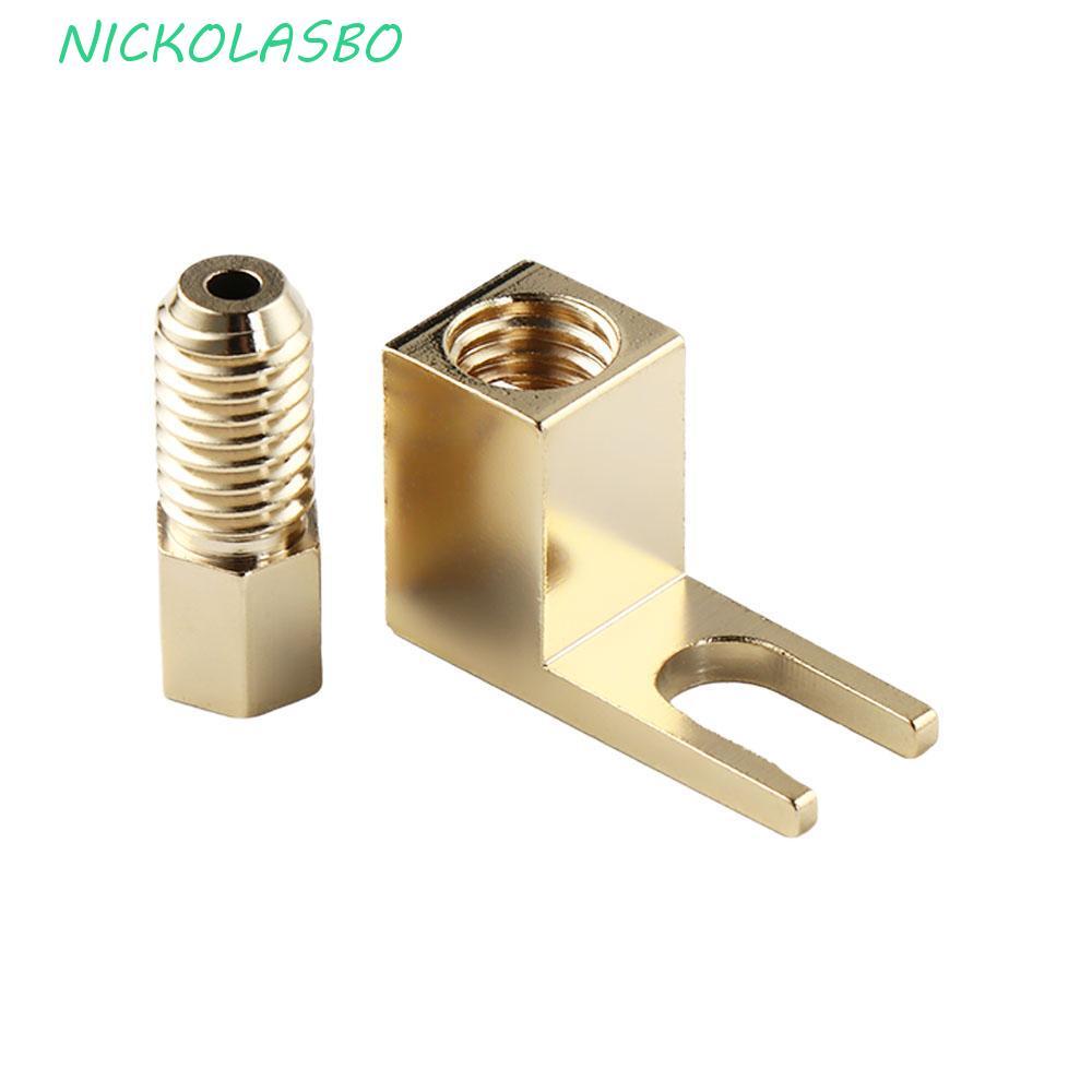 CORAZOKIS U Spade Connector Cable Connector โลหะทนทานปลั๊กกล้วย Y ประเภทลําโพง Banana Socket Spade P