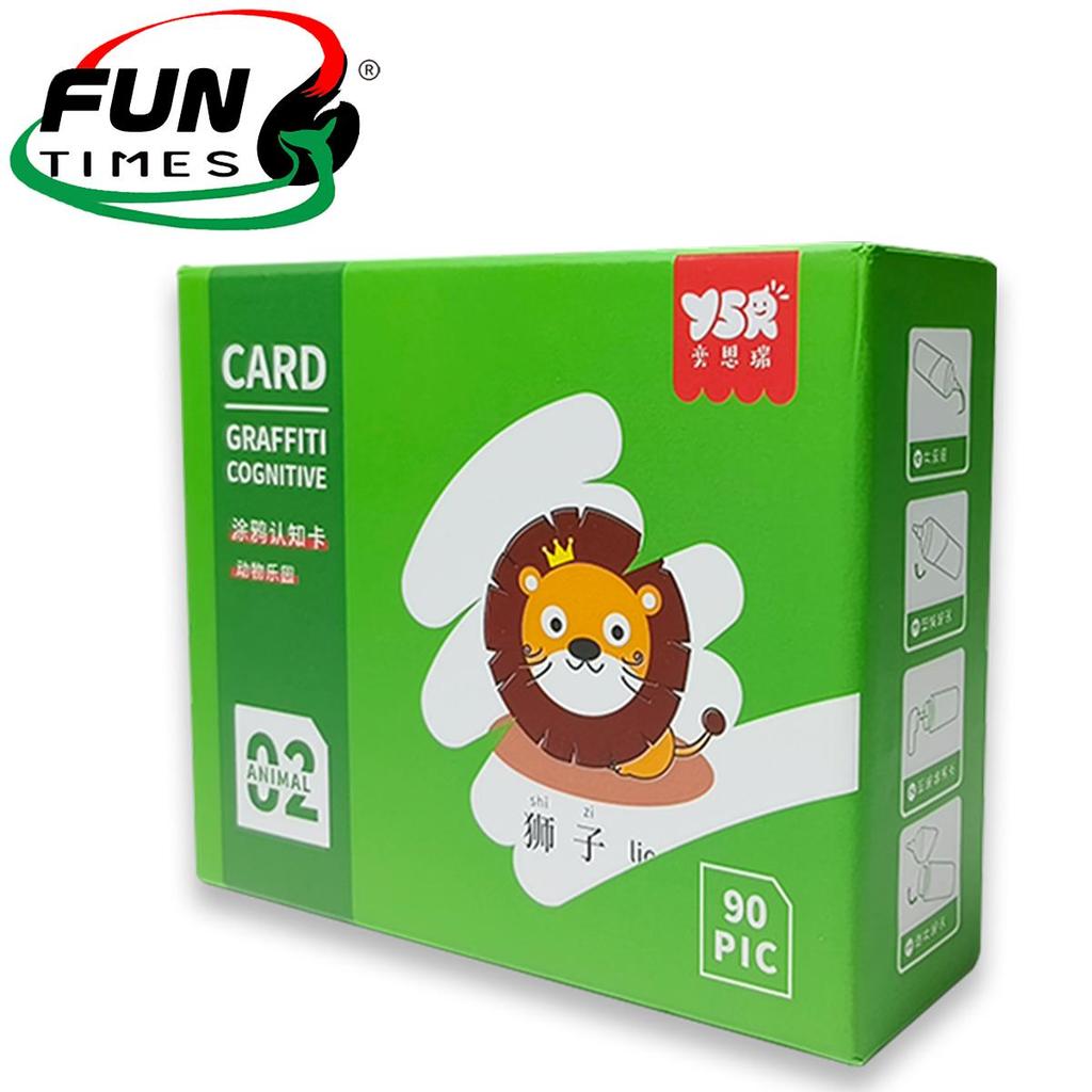 แผ่นการ์ดคำศัพท์ระบายสี Early Education Toys สำหรับเด็ก การ์ดคําศัพท์ระบายสีของ Early Education Picture Cards For Baby