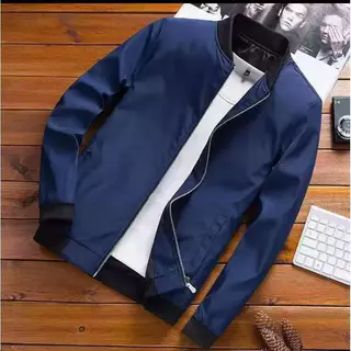 CODTwoStar simple bomber jacket. For men and women, high quality, motorcycle style coat, round neck, good size.