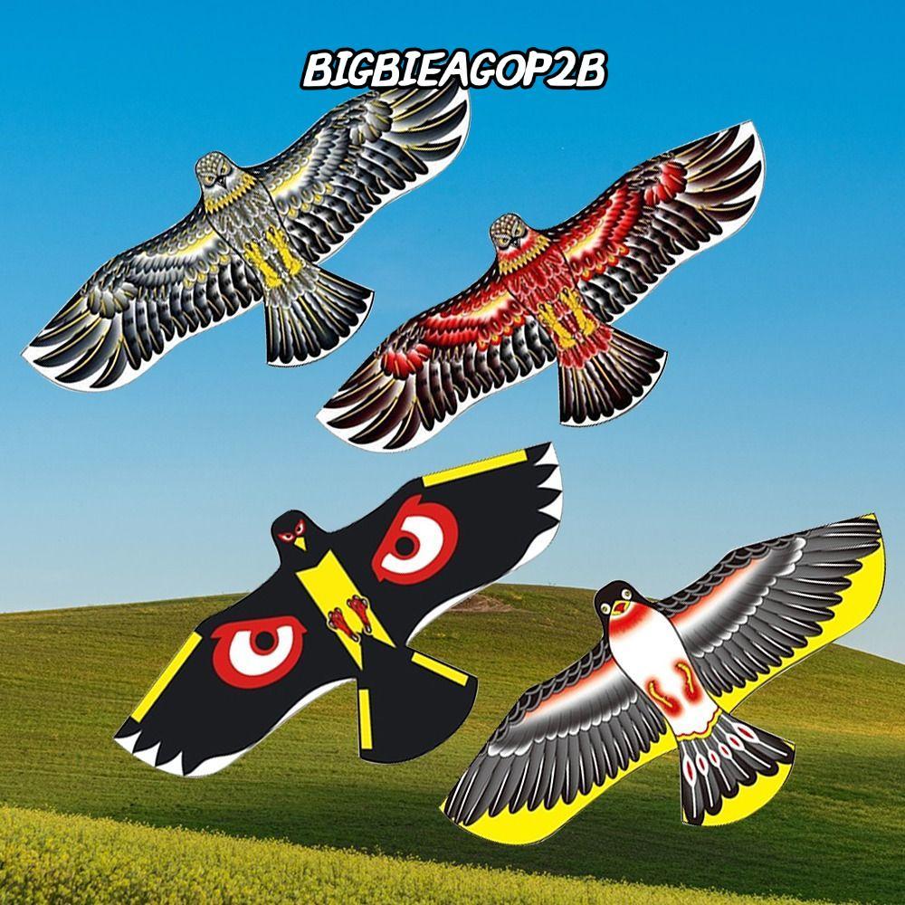 BIGBIEGOP2B Fly Bird Kite,แบนทั้งตาEagle Kite,ของเล่น 1.2m Flying Bird Kitesเด็ก