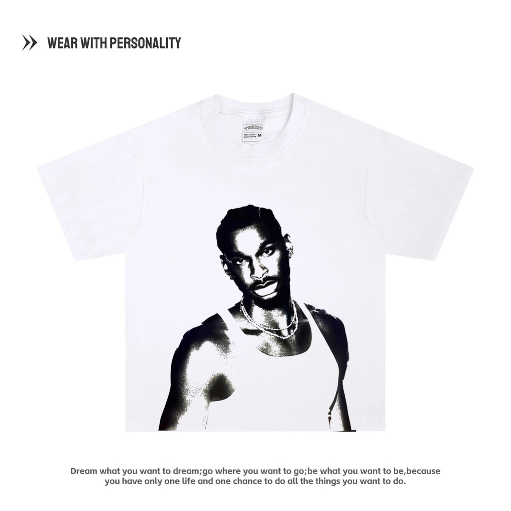 【in stock】[มีสินค้าในสต็อก] เสื้อยืดแขนสั้นพิมพ์ลาย SGA Alexander ผ้าฝ้ายแท้ คอเล็ก เสื้อบาสเก็ตบอลส