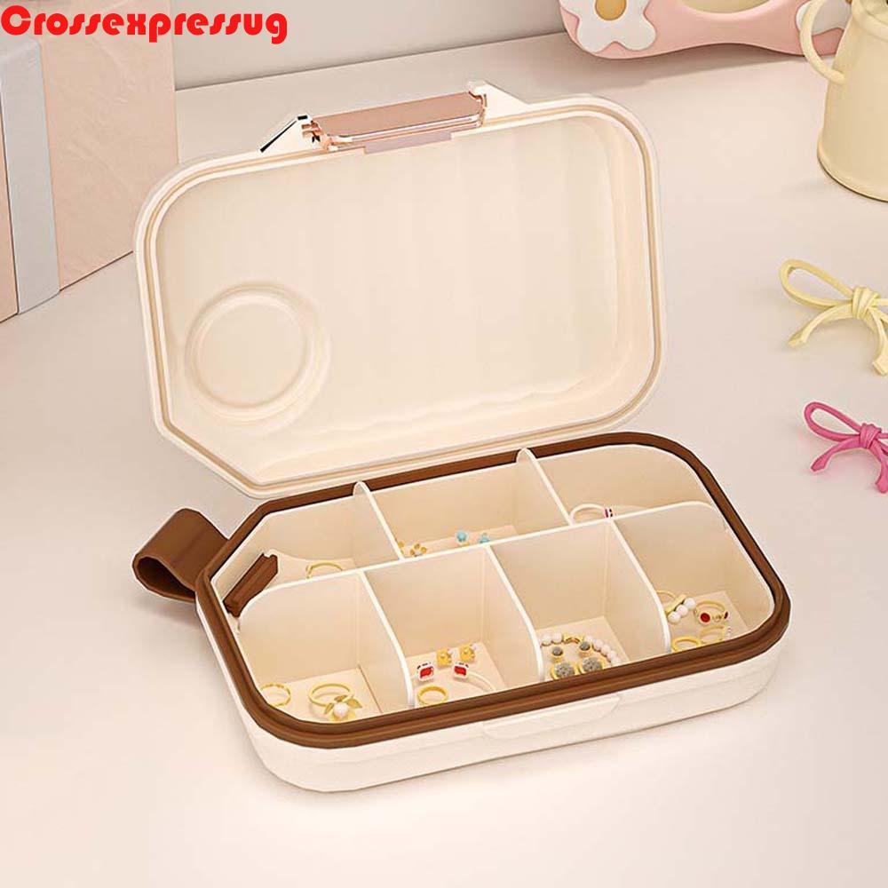 VORTEX กล่องยารายสัปดาห์ Airtight 7 ช่อง Travel Pill Organizer ตลับยาแบบพกพาพร้อมฝาปิด 7 วันเครื่องจ