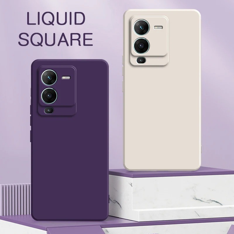 เคส Square Vivo S1 T1 PRO V15 PRO V17 V19 V23 5G V25 PRO Y02 Y16 Y22 Y22S Y27 4G Y83 เคสซิลิโคนเลนส์