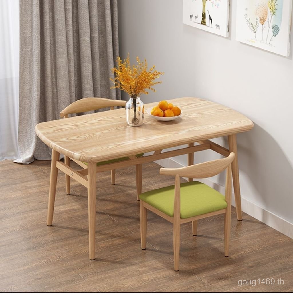ครัวเรือน 6-Person เก้าอี้อพาร์ทเมนต์ขนาดเล็กกินสี่เหลี่ยมผืนผ้าโมเดิร์นประหยัด Nordic Simple 4-Pers
