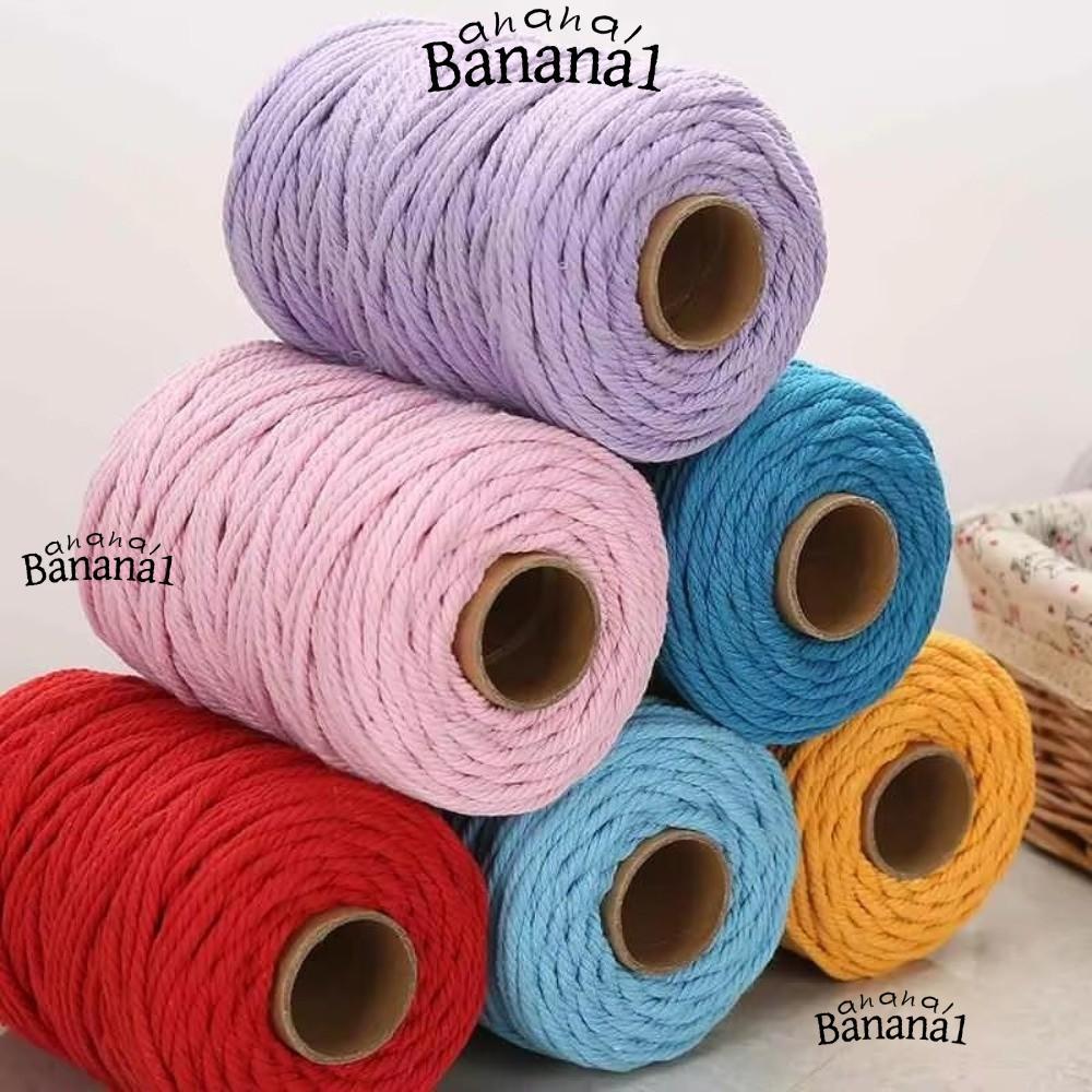 BANANA1Z4 DIY Cat Scratching Post Rope, Handmade สีสันเชือกฝ้าย Scratching Post, ทนทาน 3 มม.เส้นผ่าน