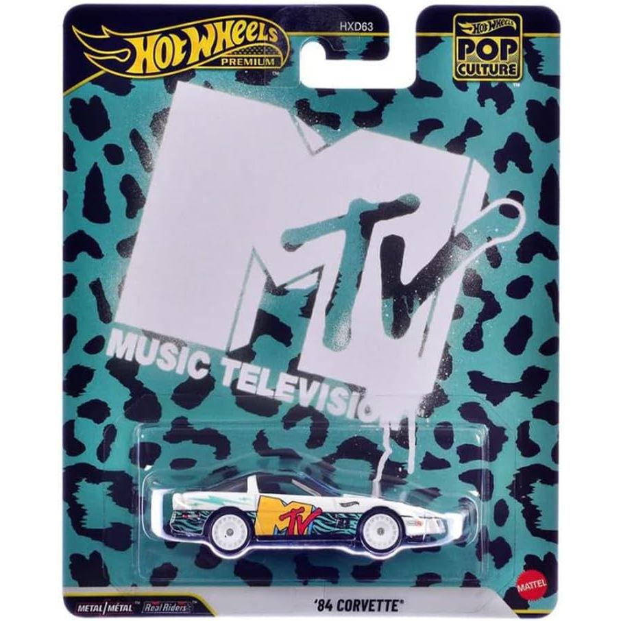 Hot Wheels Premium Pop Culture MTV Music Television 84 Corvette JHW93