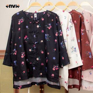 ENVIE JOIE Linen Cotton Blouse Chinese-Style