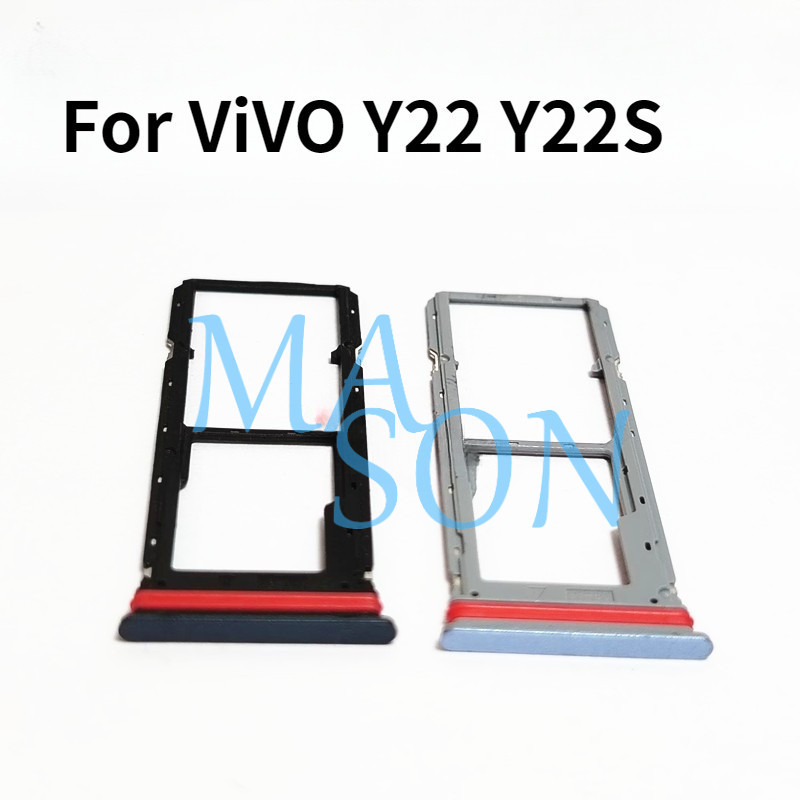 สําหรับ Vivo Y22 Y22s ถาดซิมการ์ดอะไหล่เปลี่ยนโทรศัพท์มือถือ