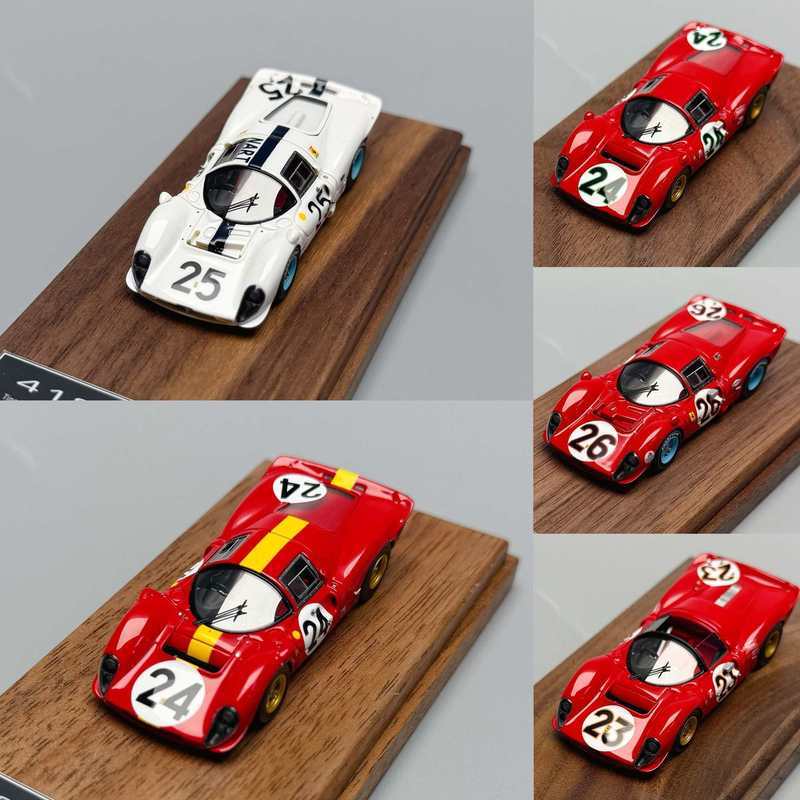 Zhuzhou Liying Trading Co., Ltd. DMH Ferrari 330P4 412P 1967 DAYTONA 24H Le Manga เรซิ่นคอลเลกชันรุ่