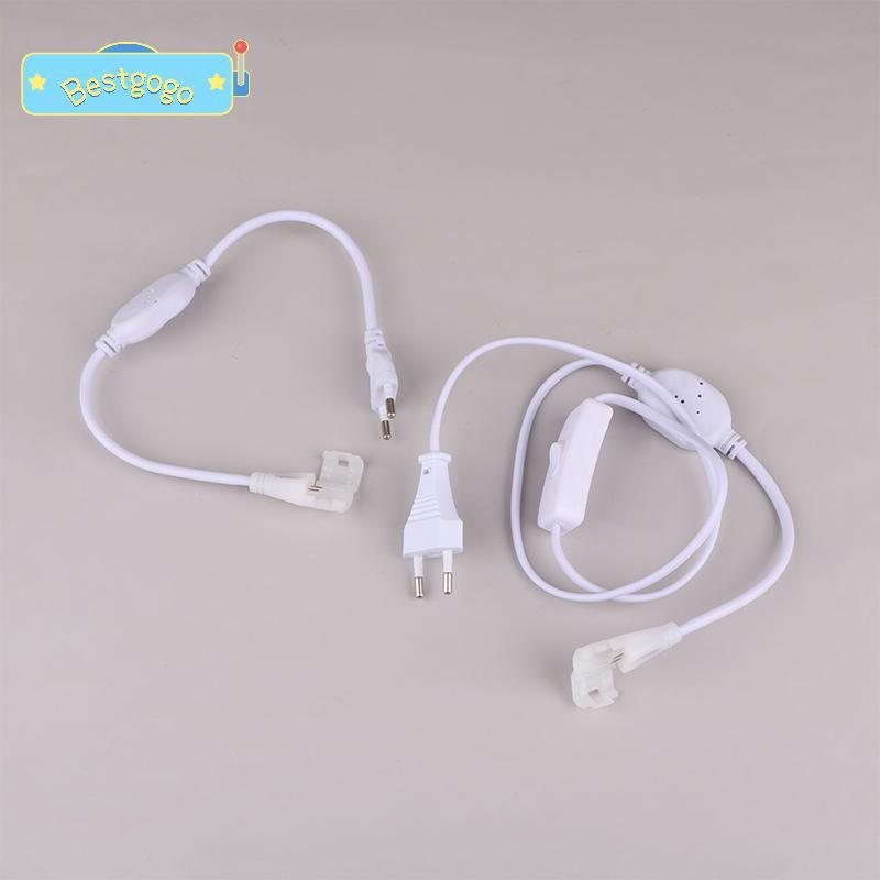 [Bestgogo-t] ปลั๊ก EU สําหรับ 220v COB LED Strip ปลั๊กแหล่งจ่ายไฟ Fast Connector พร้อมปุ่มสวิทช์สําหรับ IP67 10 มม.แถบ COB