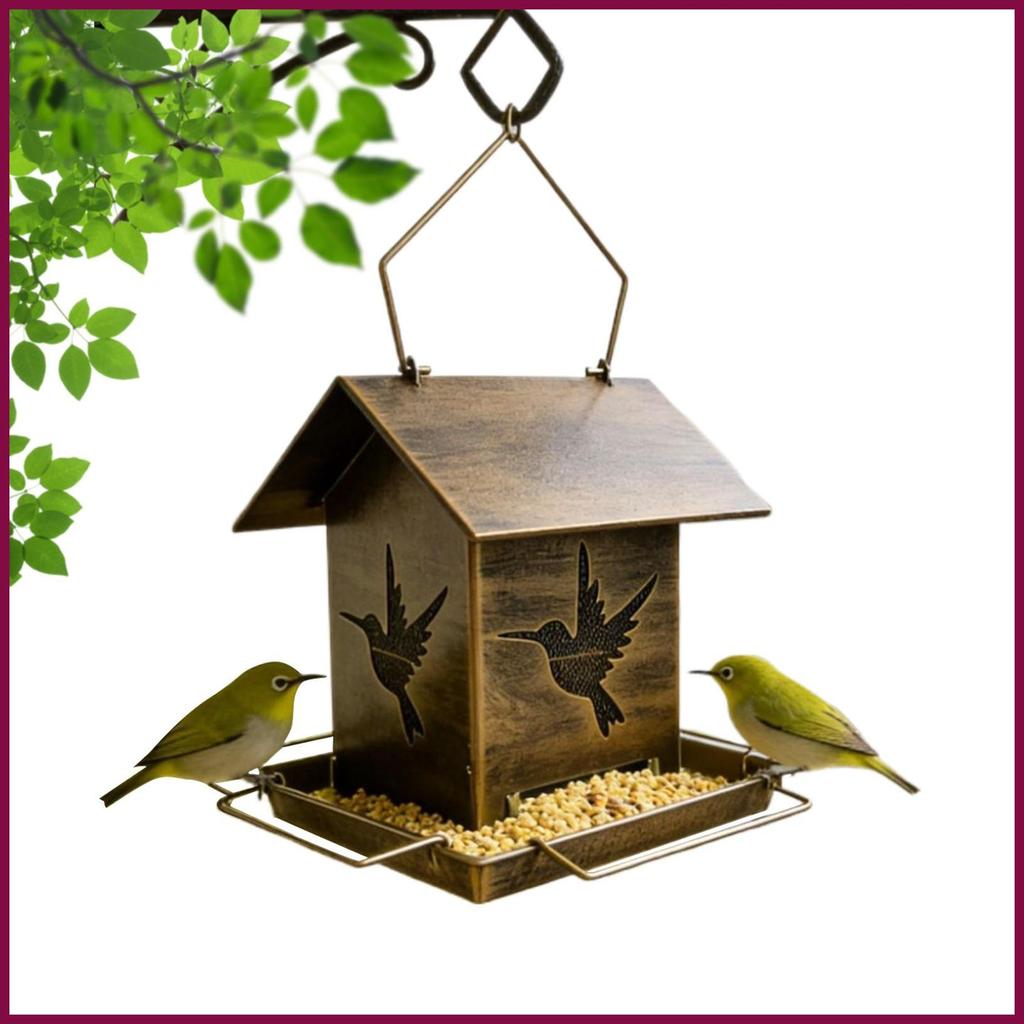 Hummingbird Feeder Weatherproof Squirrel Proof Feeding Station โลหะ Wild Bird Feeder สําหรับ Finch H