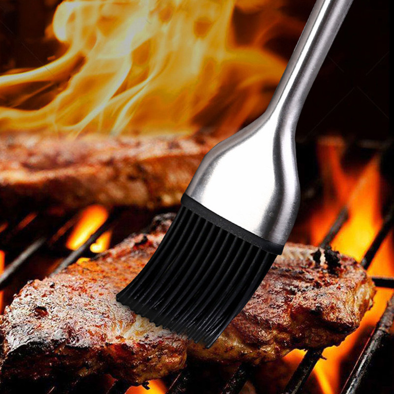 Kitchen Oil Brush Silicone Pastry Brush BBQ Grill Oil Sauce Butter Basting Brush Barbecue Cooking Br