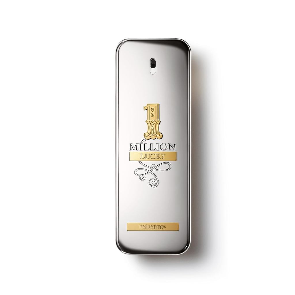 Rabanne 1 Million Lucky Eau de Toilette - น้ําหอมกลิ่นวู้ดดี้ติดทนนานสําหรับผู้ชายพร้อมเฮเซลนัท, Plu