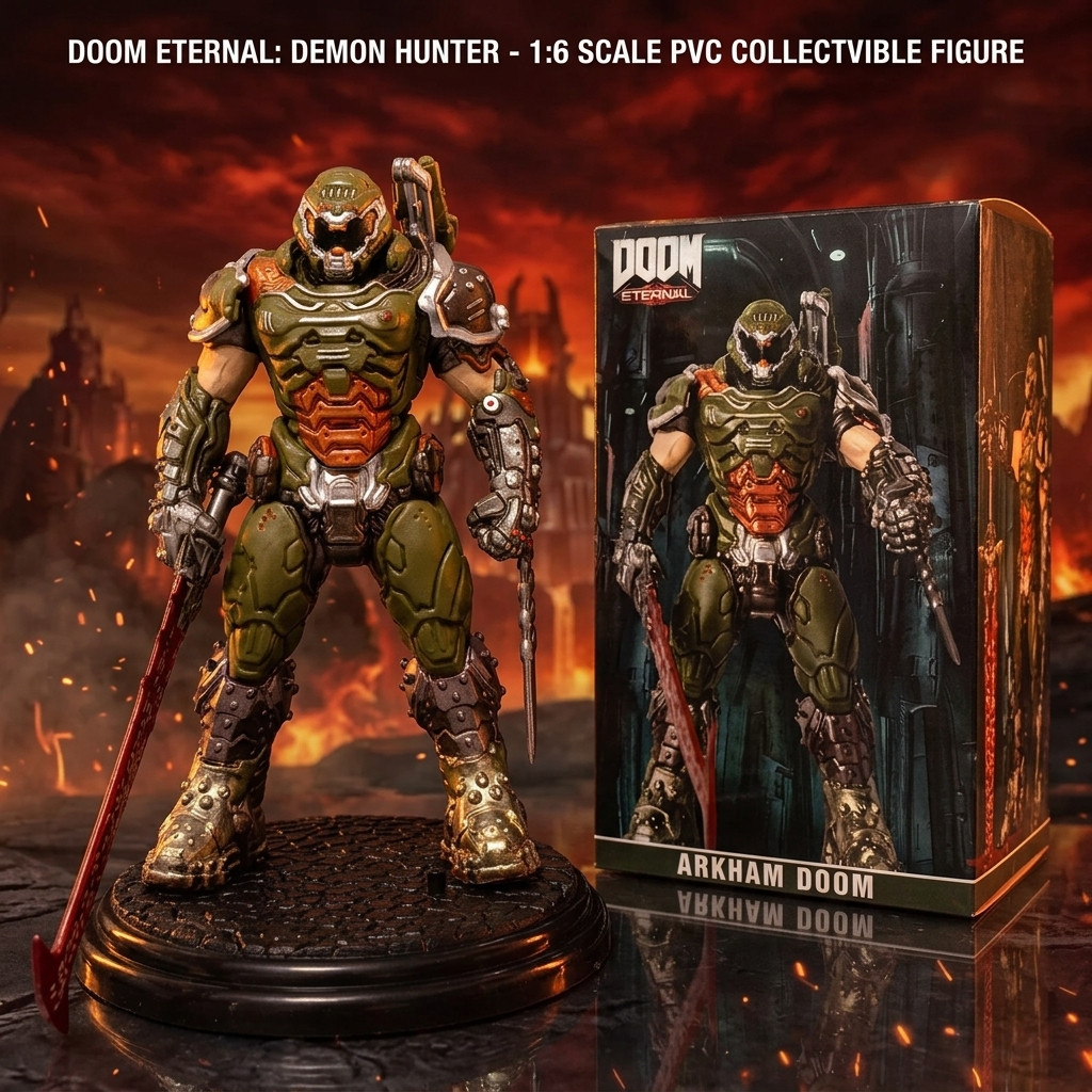 Doom ผู้พิทักษ์สังหารปีศาจรุ่นนิรันดร์ โมเดลฟิกเกอร์ | วัสดุ PVC | ของเล่นสำหรับเด็กผู้ชาย