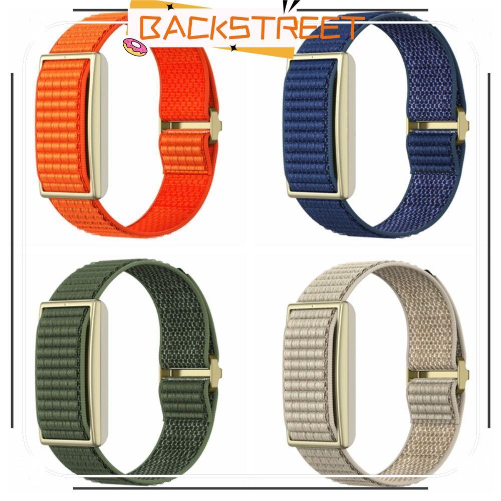 BACKSTAGEREAT Sport Band, Breathable Loop Design Fitness Tracker Strap,ไนลอนปรับสายรัดข้อมือสําหรับP