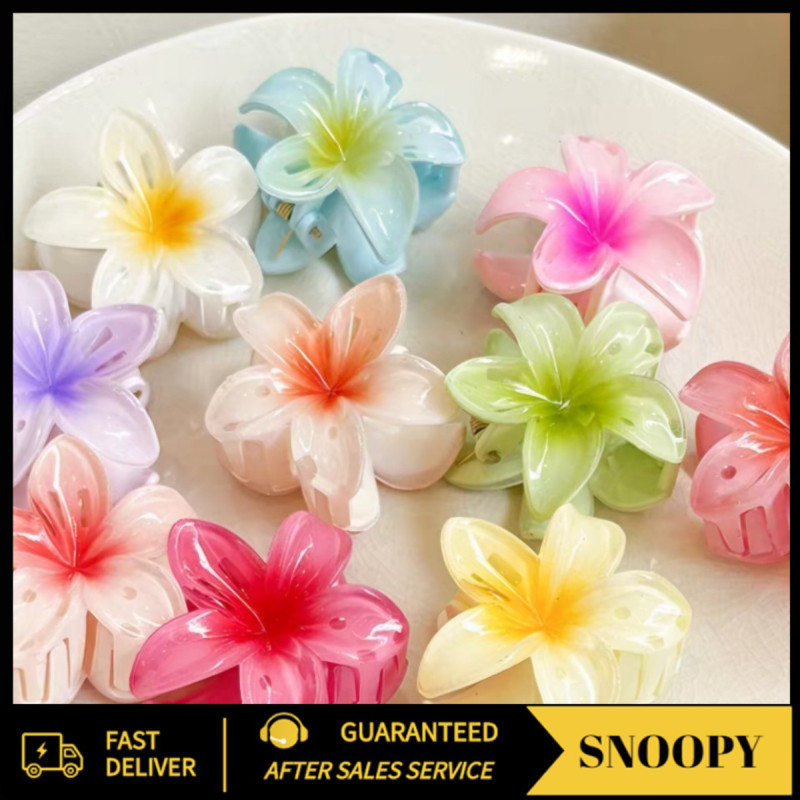 Lovely_Snoopy YTL  กิ๊บติดผม กิ๊บติดผมดอกไม้ กิ๊บดอกไม้ปลอม 8cm เรียบง่าย