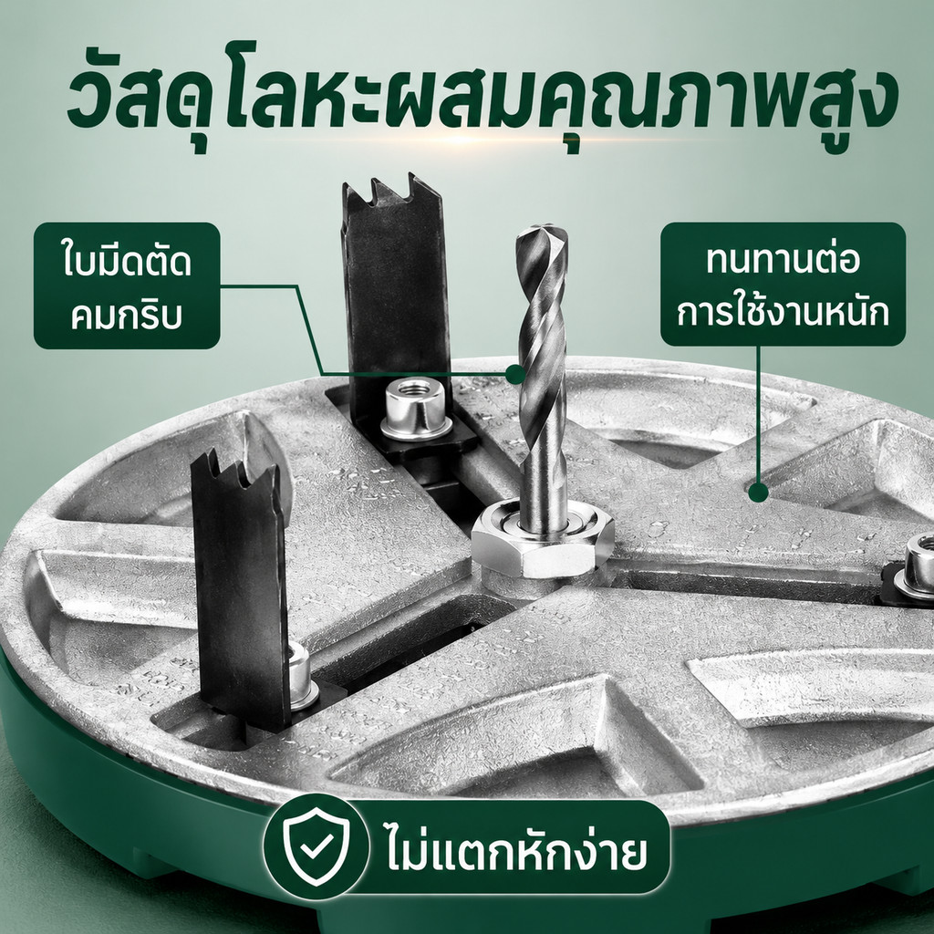 เลื่อยเจาะรูขนาดเส้นผ่านศูนย์กลางปรับได้ รูปที่ 4