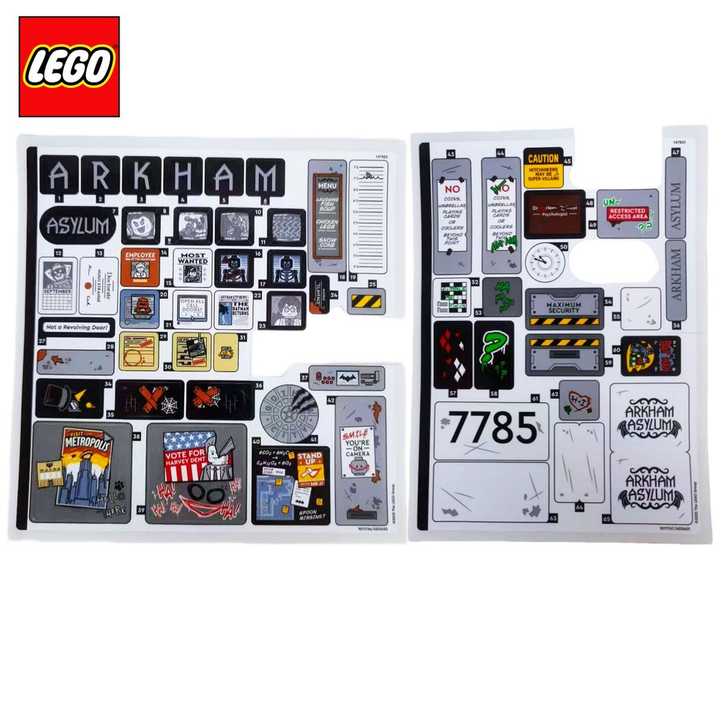 LEGO LEGO DC Superhero Batman Arkham Madman Sticker 76300 ใหม่เอี่ยม